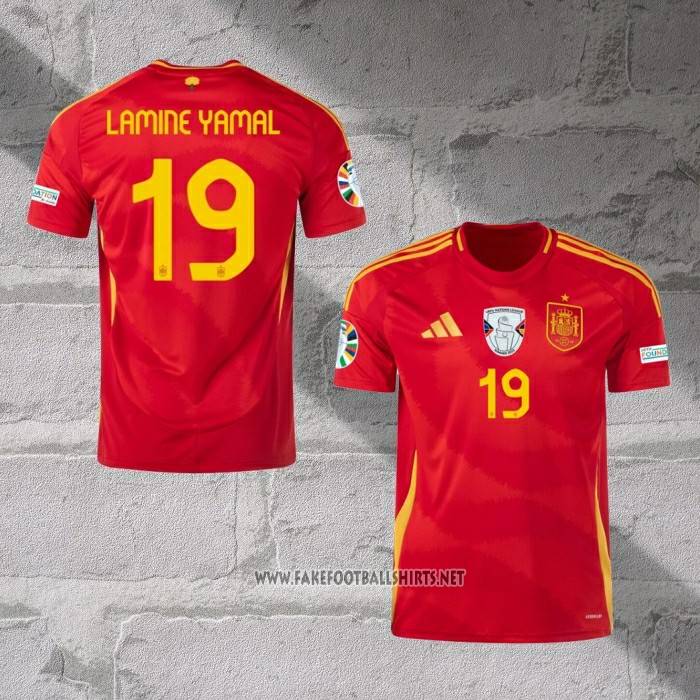 Spain Player Lamine Yamal Home Shirt 2024